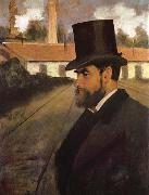 Edgar Degas The man in front of his factory oil painting picture wholesale